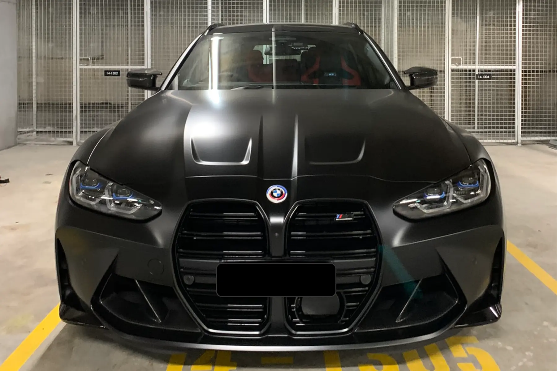 BMW M3 G80 Thinkware Cellink dashcam brand. Hardwired dashcam setup