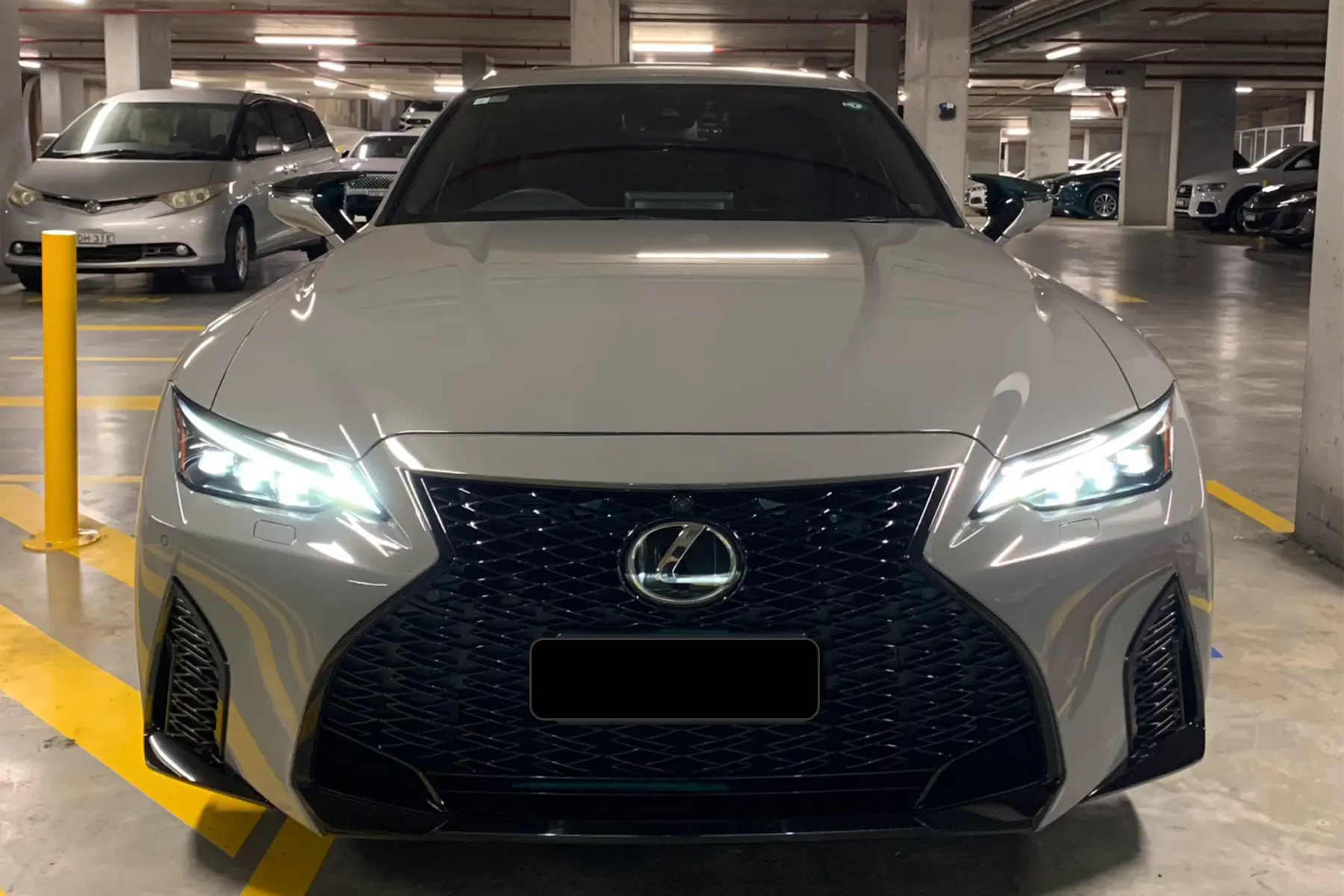 Lexus IS500 Blackvue dashcam brand. Sydney mobile installation service available